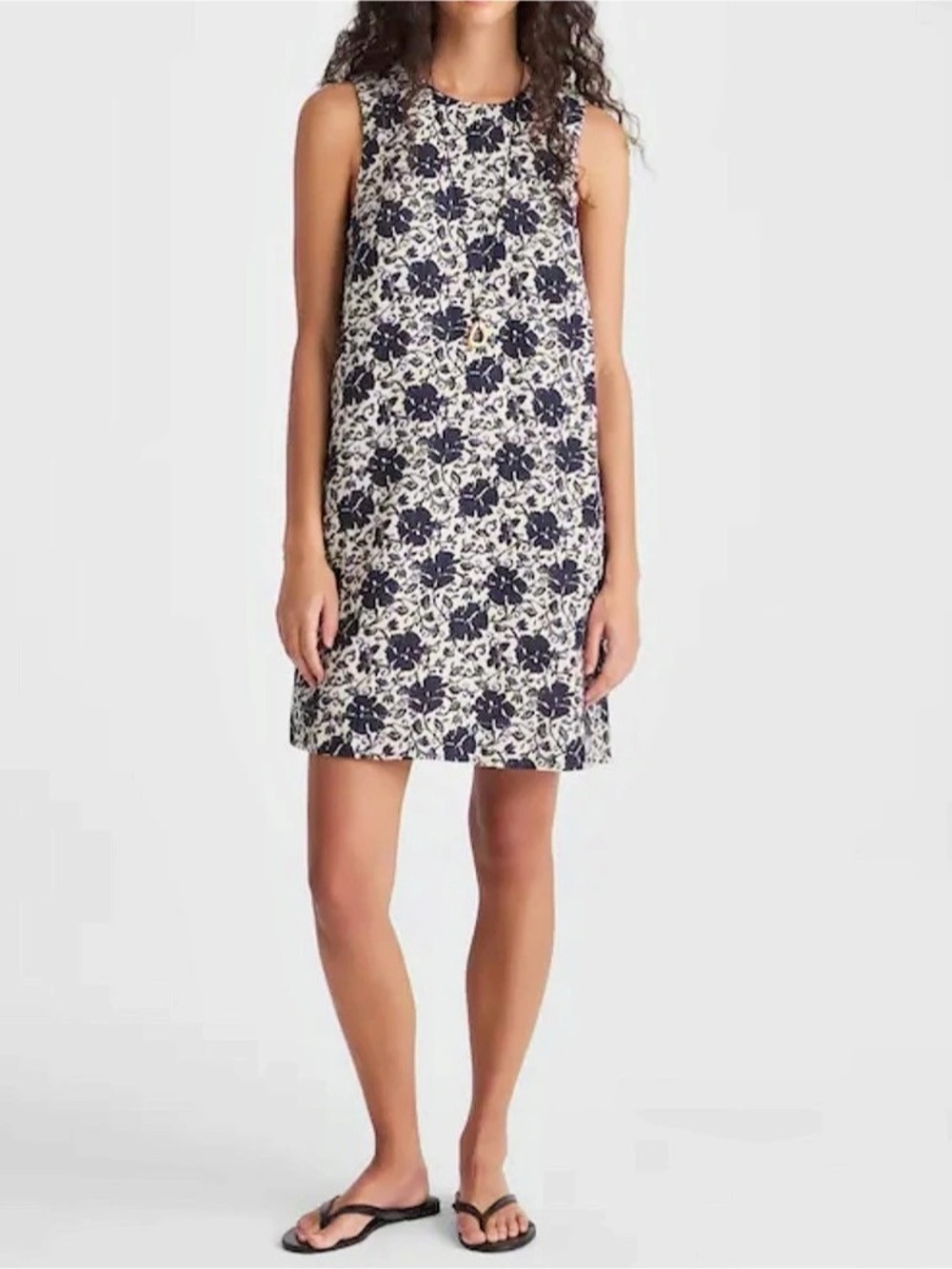 Madewell Floral Linen Mini Dress w/Pockets!  Size XS NWT